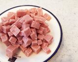 ☆スパムでチャーハン☆作り方1写真