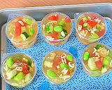 野菜とアルファベットパスタのゼリー寄せ♪作り方5写真