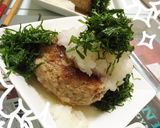 大葉たっぷり！簡単おろしポン酢ハンバーグ作り方8写真