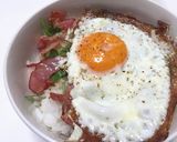 ベーコンエッグごはん♡作り方7写真