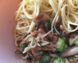 もずく酢で簡単☆大葉とみょうがの夏パスタ作り方5写真