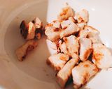 鶏胸肉★ナスとピーマンのめんつゆ炒め作り方5写真