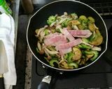 ゴーヤとベーコンの野菜炒め作り方4写真