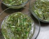 糸めかぶ＋きゅうり＋長ネギの酢の物作り方5写真