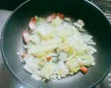 キャベツとウインナーのパスタ作り方7写真