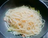 キャベツとウインナーのパスタ作り方9写真