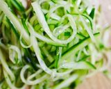 寒天と胡瓜の爽やか緑甘酢和え作り方6写真