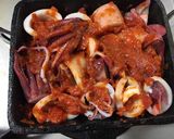 ヤリイカのトマトチーズ焼き作り方3写真