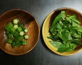 天然だしパックで作る モロヘイヤの味噌汁作り方2写真