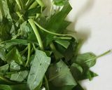 空芯菜のにんにく炒め♩作り方1写真