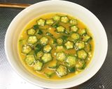 忙しい朝に焼きオクラ卵作り方2写真