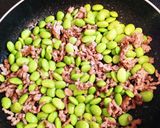 常備菜!お弁当!枝豆と豚挽きの塩炒め作り方4写真