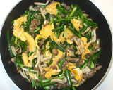 牛肉とにらと炒り卵の炒め物♪簡単野菜炒め作り方12写真
