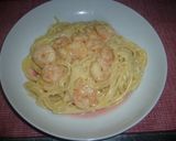絶品☆エビのクリームパスタ(*^_^*)作り方6写真