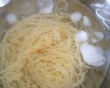 冷製ジェノベーゼのパスタ 生ハムと桃添え作り方5写真