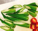 オクラとプチトマトのサブジ作り方3写真