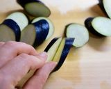 大葉マヨ味噌チーズのナスはさみ焼き作り方2写真