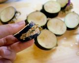 大葉マヨ味噌チーズのナスはさみ焼き作り方3写真