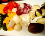 鶏と夏野菜のトマトグラタン作り方2写真