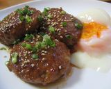 照り焼きつくね✿温玉添え作り方4写真