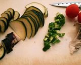 ピザ風｡・:°夏野菜トースト｡・:°作り方1写真