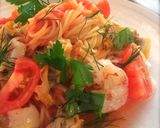 本格♡トマトと魚介の冷製パスタ作り方17写真