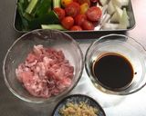 きゅうりとプチトマト、豚肉の黒酢炒め作り方3写真