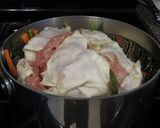 鶏ひき肉とキャベツの重ね蒸し作り方5写真
