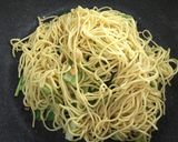 小松菜とトマトの焼きそば作り方4写真