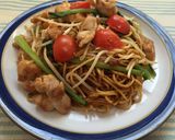 小松菜とトマトの焼きそば作り方7写真