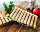 ほうれん草とチーズのホットサンド♪作り方7写真