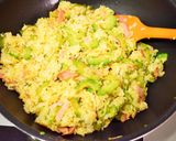 バター醤油で♡ゴーヤとベーコンの炒飯♪作り方7写真