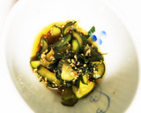 紫蘇の実と胡麻が薫る、胡瓜の甘酢煮 ！作り方6写真