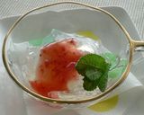 ぷるんぷるんフルーツ寒天　いちごソ−ダ味作り方4写真