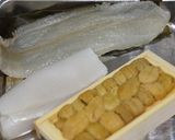 鮃昆布〆と烏賊を生雲丹と共に作り方2写真