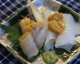 鮃昆布〆と烏賊を生雲丹と共に作り方3写真