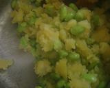 さつま芋＆枝豆餡の包みパン☆フライパンで作り方7写真