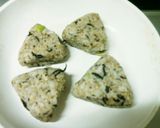 おからの梅ひじきDE焼きおにぎり作り方4写真