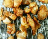 夏野菜の黒酢+りんごあんかけ作り方7写真