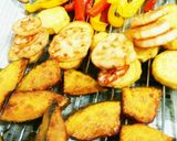 夏野菜の黒酢+りんごあんかけ作り方5写真