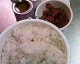 カレー炒飯福神漬け入り作り方1写真