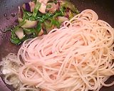 茄子としらすのレモンパスタ作り方3写真