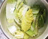 時短！簡単！白菜と豚肉の蒸し煮ポン酢かけ作り方4写真