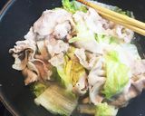 時短！簡単！白菜と豚肉の蒸し煮ポン酢かけ作り方10写真