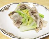 時短！簡単！白菜と豚肉の蒸し煮ポン酢かけ作り方12写真