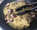 ワイン片手にオクトパスタ(蛸ペペロン)作り方5写真