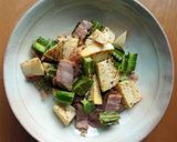 筍と四角豆のベーコン炒め作り方3写真