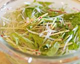 *水菜と白髪葱の和風サラダ作り方4写真