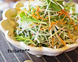 *水菜と白髪葱の和風サラダ作り方7写真