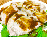 しっとり蒸し鶏のパクチーソースがけ作り方6写真